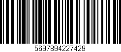 Código de barras (EAN, GTIN, SKU, ISBN): '5697894227429'