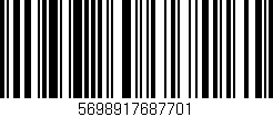 Código de barras (EAN, GTIN, SKU, ISBN): '5698917687701'