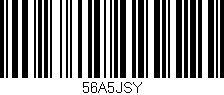Código de barras (EAN, GTIN, SKU, ISBN): '56A5JSY'