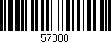 Código de barras (EAN, GTIN, SKU, ISBN): '57000'
