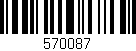 Código de barras (EAN, GTIN, SKU, ISBN): '570087'