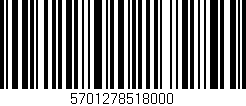 Código de barras (EAN, GTIN, SKU, ISBN): '5701278518000'