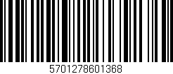 Código de barras (EAN, GTIN, SKU, ISBN): '5701278601368'