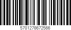 Código de barras (EAN, GTIN, SKU, ISBN): '5701278672566'