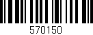 Código de barras (EAN, GTIN, SKU, ISBN): '570150'