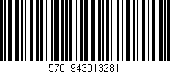 Código de barras (EAN, GTIN, SKU, ISBN): '5701943013281'