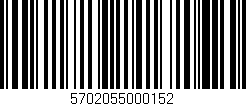 Código de barras (EAN, GTIN, SKU, ISBN): '5702055000152'