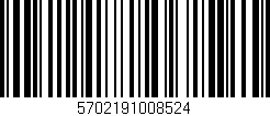 Código de barras (EAN, GTIN, SKU, ISBN): '5702191008524'