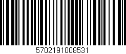 Código de barras (EAN, GTIN, SKU, ISBN): '5702191008531'