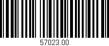 Código de barras (EAN, GTIN, SKU, ISBN): '57023.00'