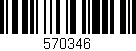 Código de barras (EAN, GTIN, SKU, ISBN): '570346'