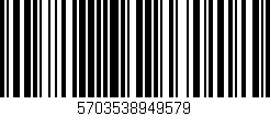 Código de barras (EAN, GTIN, SKU, ISBN): '5703538949579'