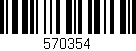 Código de barras (EAN, GTIN, SKU, ISBN): '570354'