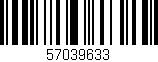 Código de barras (EAN, GTIN, SKU, ISBN): '57039633'