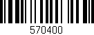 Código de barras (EAN, GTIN, SKU, ISBN): '570400'
