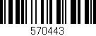 Código de barras (EAN, GTIN, SKU, ISBN): '570443'