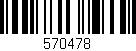 Código de barras (EAN, GTIN, SKU, ISBN): '570478'