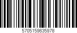 Código de barras (EAN, GTIN, SKU, ISBN): '5705159635978'