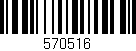 Código de barras (EAN, GTIN, SKU, ISBN): '570516'