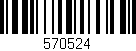 Código de barras (EAN, GTIN, SKU, ISBN): '570524'