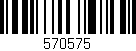 Código de barras (EAN, GTIN, SKU, ISBN): '570575'