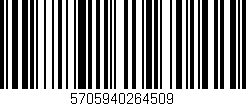 Código de barras (EAN, GTIN, SKU, ISBN): '5705940264509'
