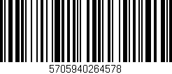 Código de barras (EAN, GTIN, SKU, ISBN): '5705940264578'