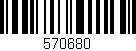 Código de barras (EAN, GTIN, SKU, ISBN): '570680'