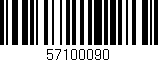 Código de barras (EAN, GTIN, SKU, ISBN): '57100090'