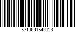 Código de barras (EAN, GTIN, SKU, ISBN): '5710831548026'