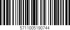 Código de barras (EAN, GTIN, SKU, ISBN): '5711005190744'