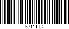 Código de barras (EAN, GTIN, SKU, ISBN): '57111.04'