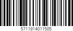 Código de barras (EAN, GTIN, SKU, ISBN): '5711914011505'