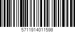 Código de barras (EAN, GTIN, SKU, ISBN): '5711914011598'