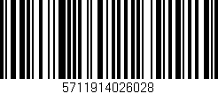 Código de barras (EAN, GTIN, SKU, ISBN): '5711914026028'