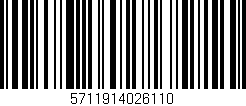 Código de barras (EAN, GTIN, SKU, ISBN): '5711914026110'