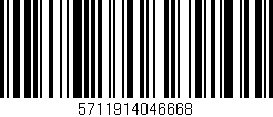 Código de barras (EAN, GTIN, SKU, ISBN): '5711914046668'
