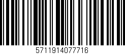 Código de barras (EAN, GTIN, SKU, ISBN): '5711914077716'