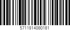 Código de barras (EAN, GTIN, SKU, ISBN): '5711914080181'