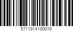 Código de barras (EAN, GTIN, SKU, ISBN): '5711914100018'
