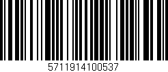 Código de barras (EAN, GTIN, SKU, ISBN): '5711914100537'