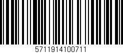 Código de barras (EAN, GTIN, SKU, ISBN): '5711914100711'