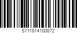 Código de barras (EAN, GTIN, SKU, ISBN): '5711914100872'