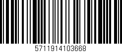 Código de barras (EAN, GTIN, SKU, ISBN): '5711914103668'