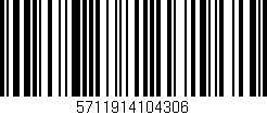 Código de barras (EAN, GTIN, SKU, ISBN): '5711914104306'