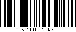 Código de barras (EAN, GTIN, SKU, ISBN): '5711914110925'