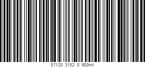 Código de barras (EAN, GTIN, SKU, ISBN): '57120_3152_0_800ml'