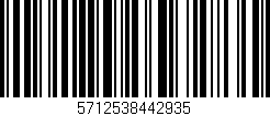 Código de barras (EAN, GTIN, SKU, ISBN): '5712538442935'