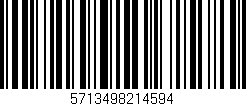 Código de barras (EAN, GTIN, SKU, ISBN): '5713498214594'