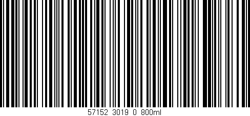 Código de barras (EAN, GTIN, SKU, ISBN): '57152_3019_0_800ml'